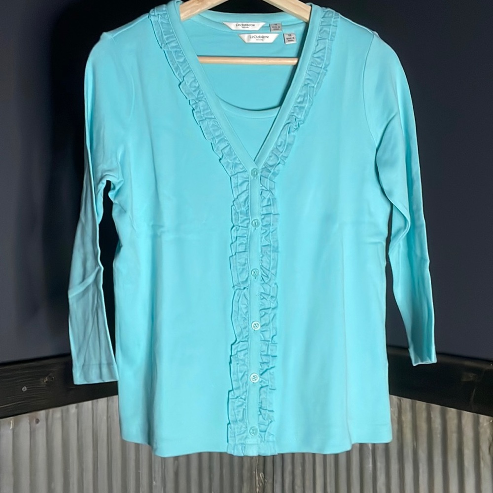 NWOT aqua 2 piece set